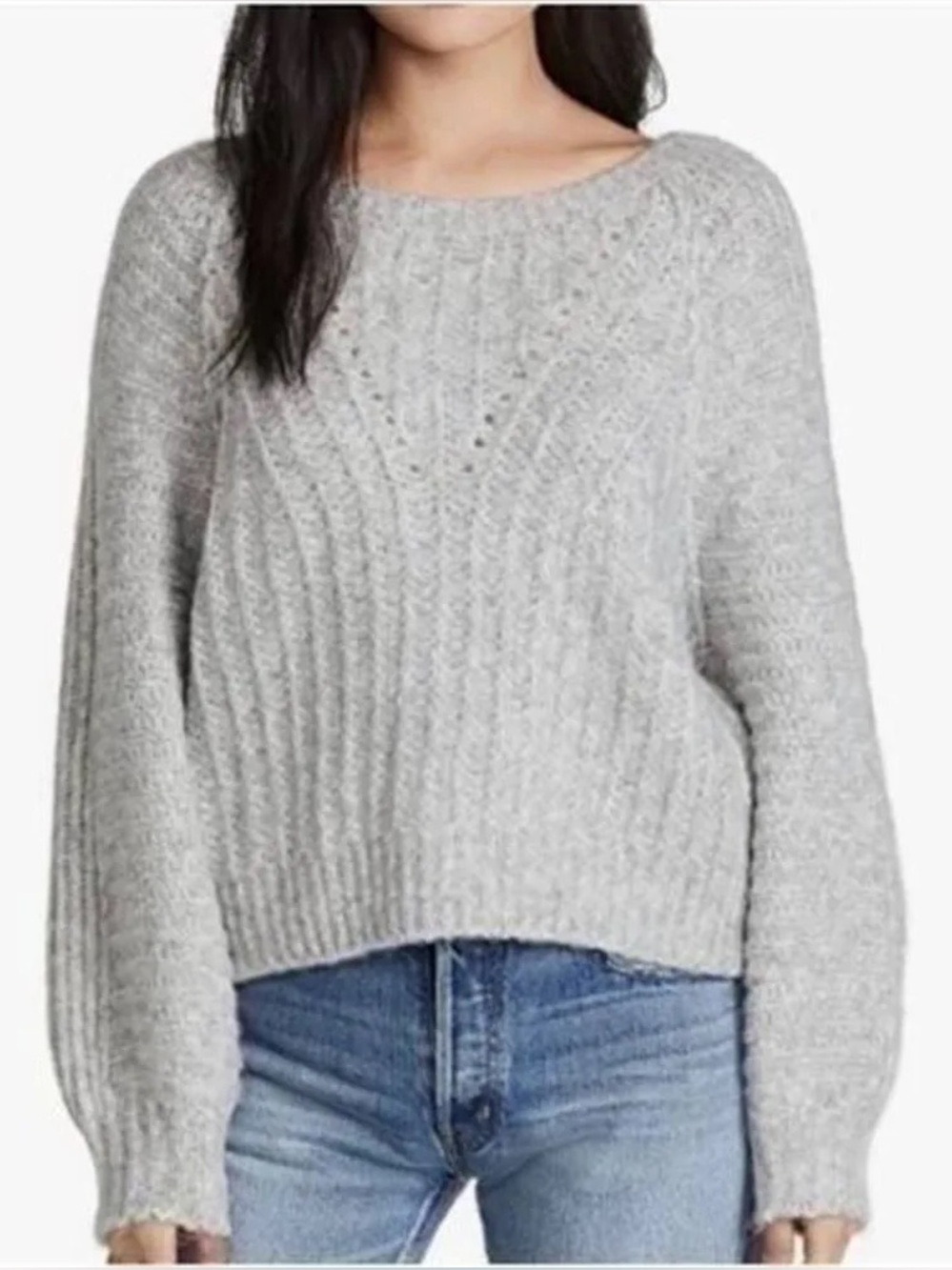 Free people soft & cozy gray sweater